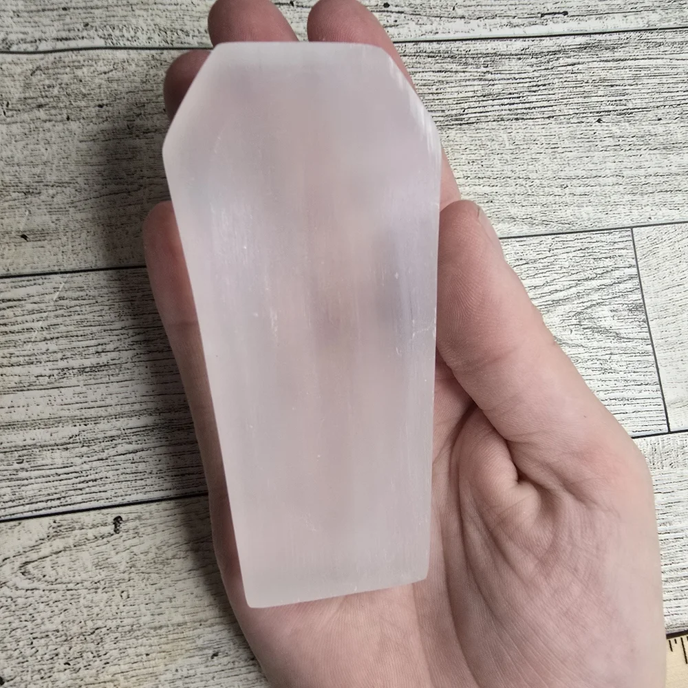 Feldspar Selenite Coffin Trinket Dish